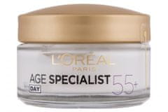Loreal Paris dnevna krema za ponovno učvrstitev kože Age Specialist Anti-wrinkle 55+, 50 ml