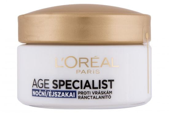 Loreal Paris nočna krema za ponovno učvrstitev kože Age Specialist Anti-wrinkle 55+, 50 ml