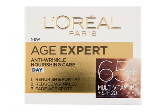 Loreal Paris hranilna dnevna krema proti gubam Age Specialist Anti-wrinkle 65+, 50 ml