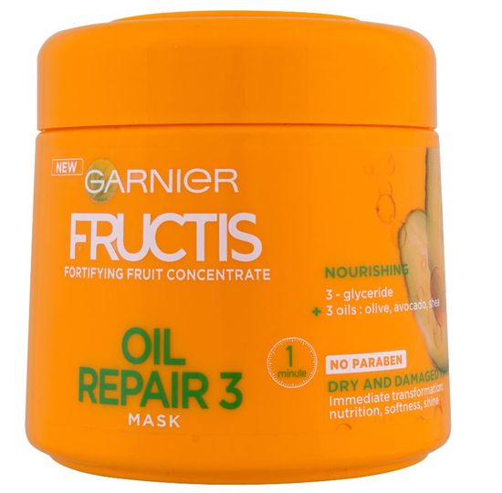 Garnier maska za suhe in poškodovane lase Fructis Oil Repair 3, 300 ml