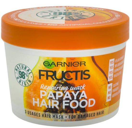 Garnier maska za poškodovane lase Fructis Hair Food, 390 ml