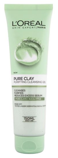 Loreal Paris gel za čiščenje obraza Pure Clay Purifying, 150 ml