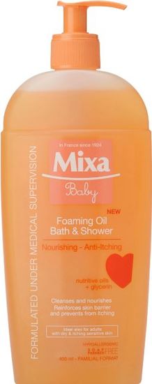 Mixa gel za prhanje z olji Baby, 400 ml