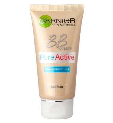 Garnier Skin Naturals Pure Active BB krema proti mozoljem, Medium, 50 ml