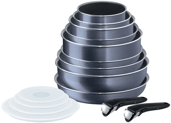 Tefal komplet posode INGENIO ELEGANCE (L2319652), 15 kosov - Odprta embalaža