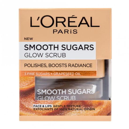 Loreal Paris sladkorni piling z oljem grozdnih pešk Smoth, 50 ml