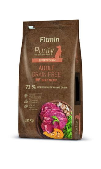 Fitmin pasja hrana Dog Purity Grain Free Adult, govedina, 12 kg