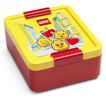 LEGO Bags Iconic girl posoda za malico, rumeno rdeča