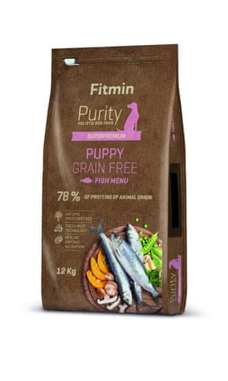 Fitmin pasja hrana Dog Purity Grain Free Puppy Fish, riba, 12 kg