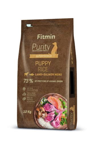 Fitmin hrana za pse Dog Purity Rice Puppy Lamb & Salmon, 12 kg