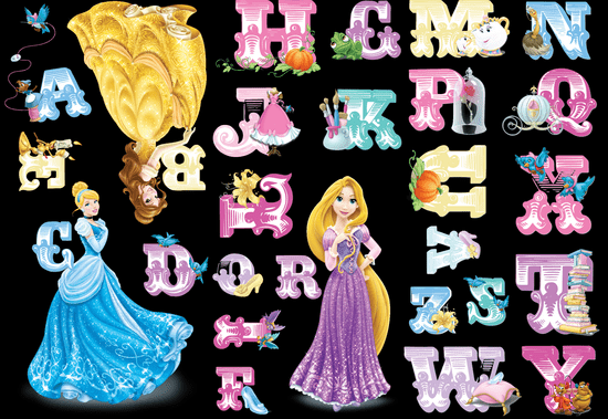 Graham & Brown stenska dekorativna nalepka, Princess abeceda