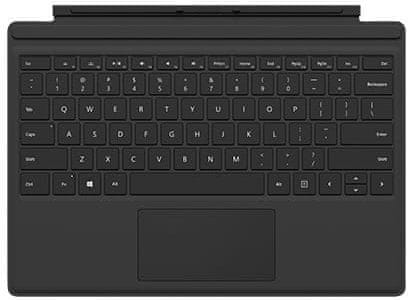 Microsoft tipkovnica Surface Pro/Pro 4 Type Cover, SLO, črna (FMM-00013)
