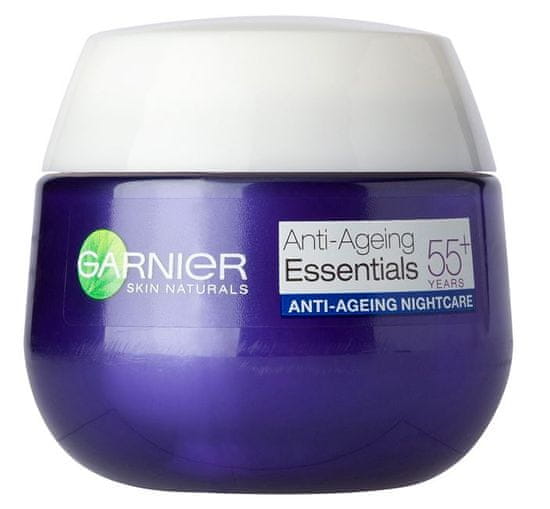 Garnier nočna krema Skin Naturals Essentials 55+, 50 ml