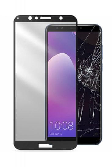CellularLine zaščitno steklo Capsule za Huawei Y7 Prime 2018, črno