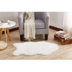 KONDELA Umetno krzno Ebony Tip 1 60x90 cm - belo