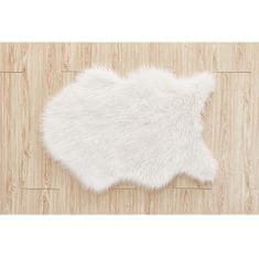 KONDELA Umetno krzno Ebony Tip 1 60x90 cm - belo