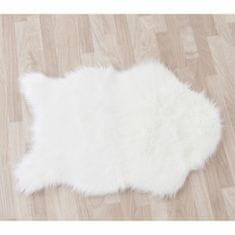 KONDELA Umetno krzno Ebony Tip 1 60x90 cm - belo