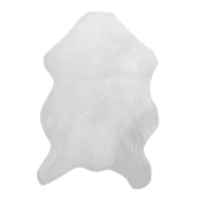 KONDELA Umetno krzno Ebony Tip 1 60x90 cm - belo