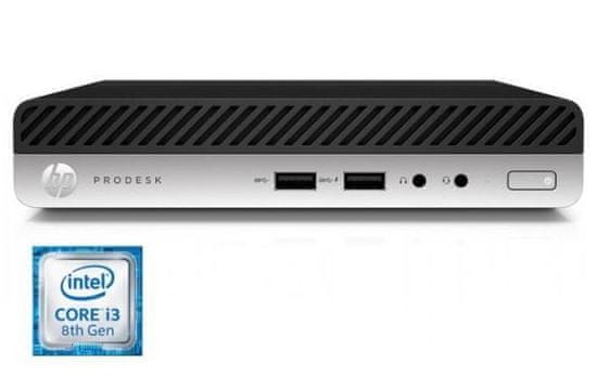 HP mini namizni računalnik ProDesk 400 G4 DM i3-8100T/8GB/SSD256GB/W10P (4CZ91EA#BED)