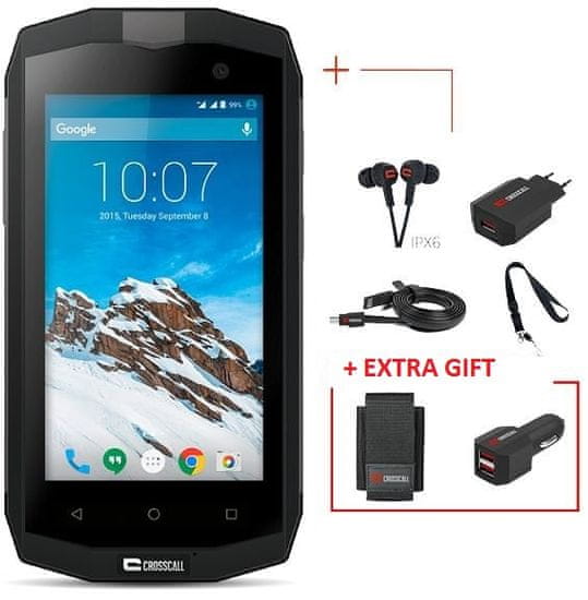 Crosscall mobilni telefon Trekker M1 LTE + Darilo: avtopolnilec in etui - odprta embalaža