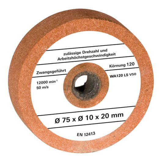 Einhell brusna plošča G120 (4412625) za kolutni brusilnik TH-XG 75, 75x10x20 mm