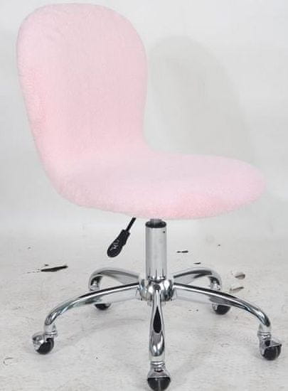 Pisarniški stol Muff, roza