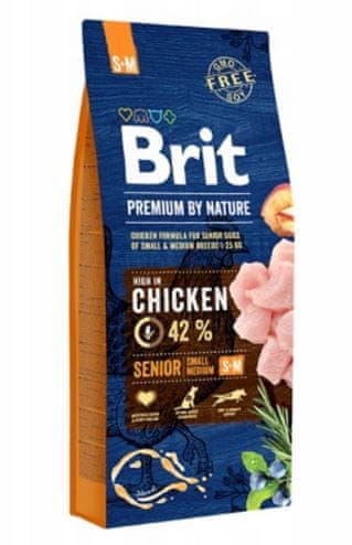 Brit hrana za pse Premium by Nature Senior, S/M, 1 kg