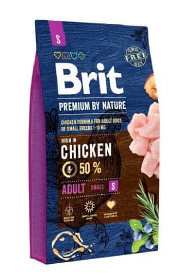 Brit hrana za pse Premium by Nature Adult, S, 1 kg