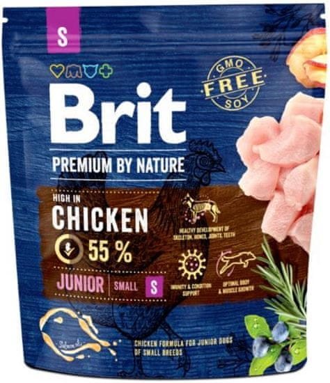 Brit hrana za pasje mladiče Premium by Nature Junior S, 1 kg