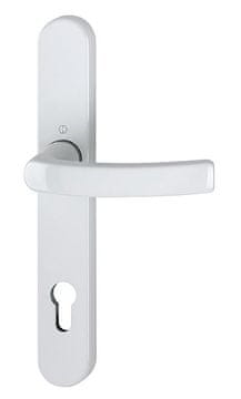 Hoppe aluminijasta kljuka za profilna vhodna vrata (pvc in alu) Liege F9016 za cilinder