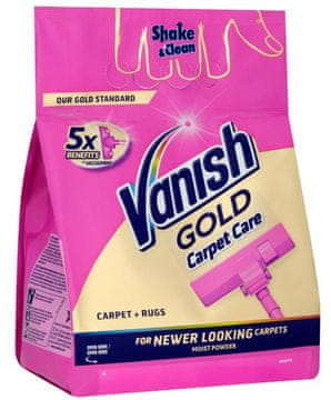 Vanish prašek za preproge Carpet Gold Care, 650 g - Odprta embalaža