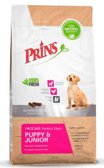 Prins hrana za pasje mladiče ProCare Puppy&Junior Perfect Start, 7,5 kg