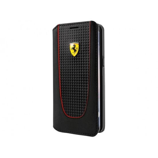 Ferrari preklopna torbica za Galaxy S8, Pitstop Booktp Black Carbon