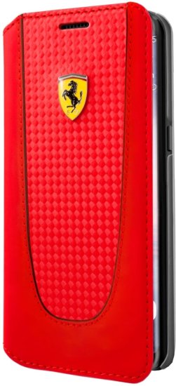 Ferrari preklopna torbica za Samsung Galaxy S8, Pitstop Booktype Red Carbon