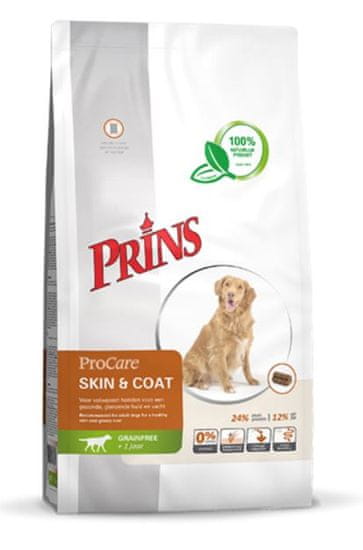 Prins hrana za pse ProCare Grainfree Skin&Coat, 12 kg