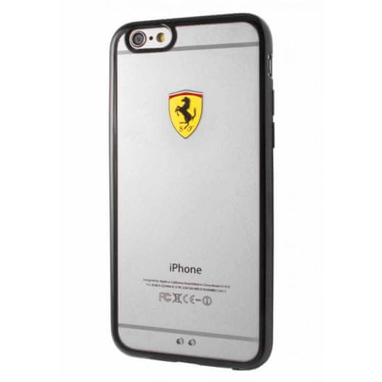 Ferrari ovitek za iPhone 6/6S Racing Transparent Black