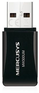 Mercusys MW300UM, N300 brezžični USB mini adapter