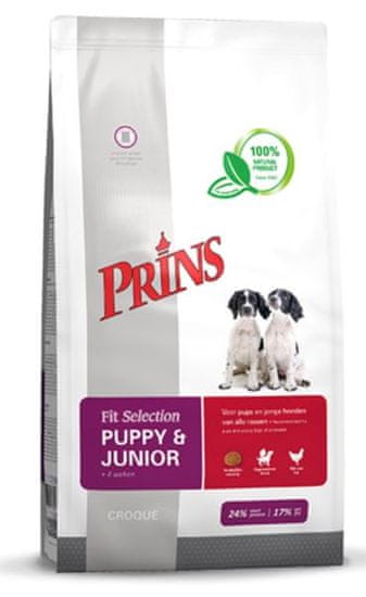 Prins hrana za pasje mladiče Fit Selection Dog Puppy & Junior, 10 kg