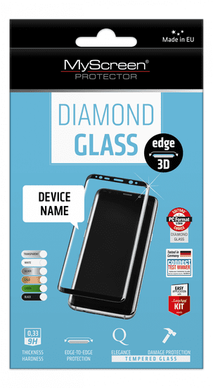 My Screen Protector Edge 3D kaljeno zaščitno steklo za iPhone 7 in iPhone 8, črno