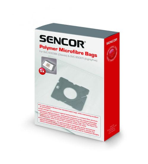 SENCOR sencor-sencor-sencor-vrečke za sesalnik SVC 6000BK/8500TI, 5 kosov - Odprta embalaža