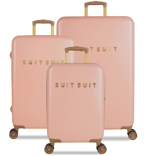 SuitSuit komplet potovalnih kovčkov TR-7101/3 - Fab Seventies Coral Cloud, roza