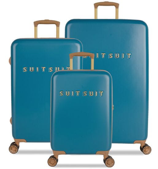 SuitSuit komplet potovalnih kovčkov TR-7102/3 - Fab Seventies Seaport Blue, modri
