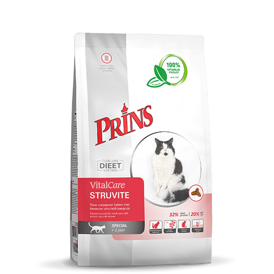 Prins hrana za mačke z diagnozo struvitnih kamnov VitalCare Struvite, 1,5 kg
