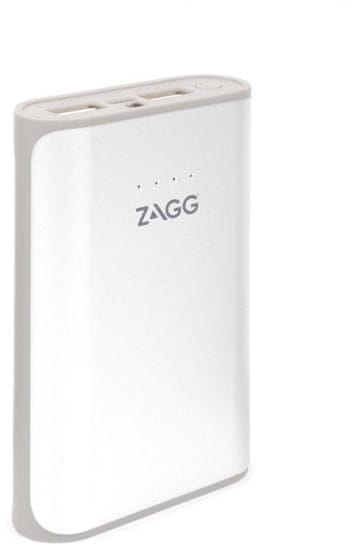 ZAGG zunanja baterija powerbank 6000 mAh, bela
