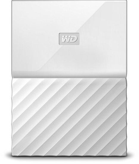 Western Digital prenosni zunanji disk My Passport, 2 TB, USB 3.0, bel