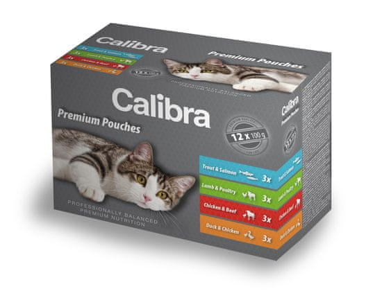 Calibra mokra hrana za mačke Multipack, 12x100 g