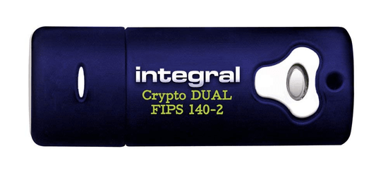 Integral varen USB ključ Crypto Dual FIPS 140-2, 16 GB