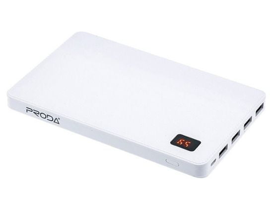 REMAX polnilnik AA-1095, 30000 mAh, 4 izhodi, bel