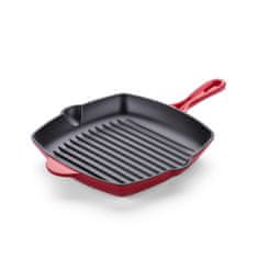 Blacksmith ponev za žar, litoželezna, rdeč, 27 cm