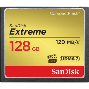 pomnilniška kartica CompactFlash Extreme, 128 GB, VPG-20